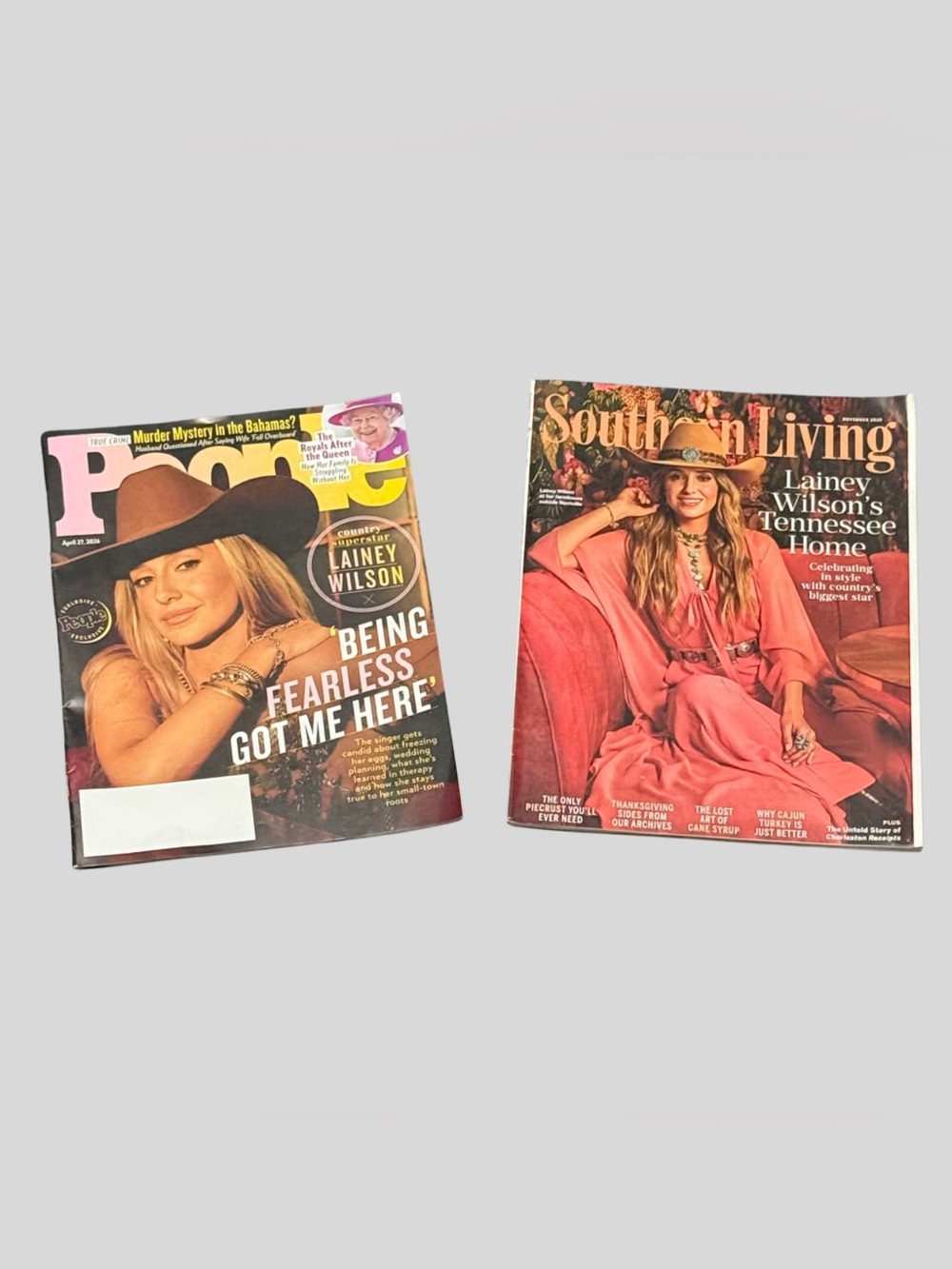 Lainey Wilson Magazine Bundle People 2026 + Southern Living 2025 2pc Set